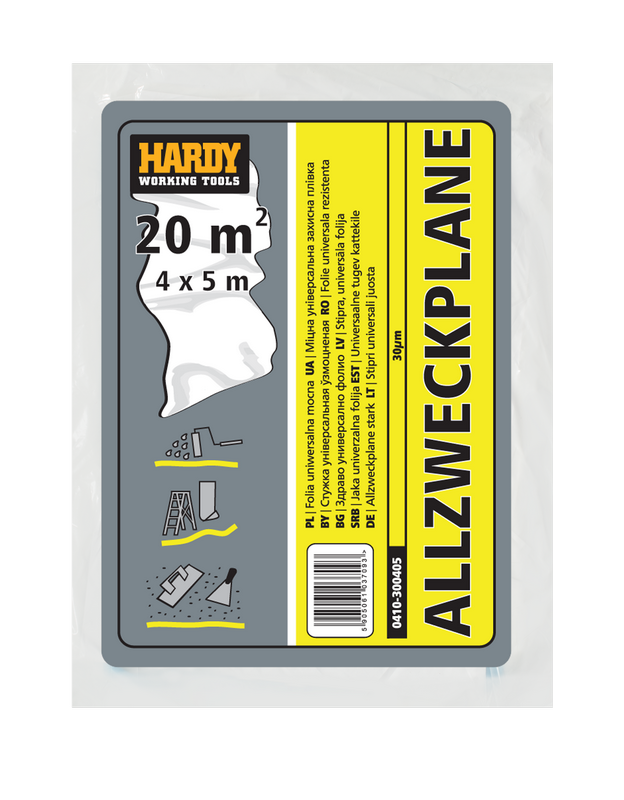 Zakrývacia fólia z LDPE 4x5m