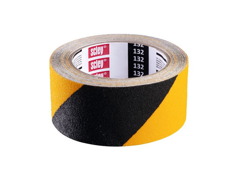 Výstražná páska protišmyková žlto-čierna 48mm x 5m 